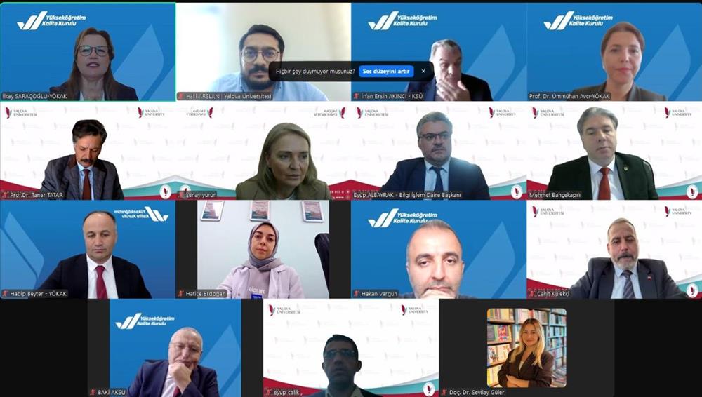 YÖKAK Değerlendirme Takımından Yalova Üniversitesi’ne Online Ön Ziyaret