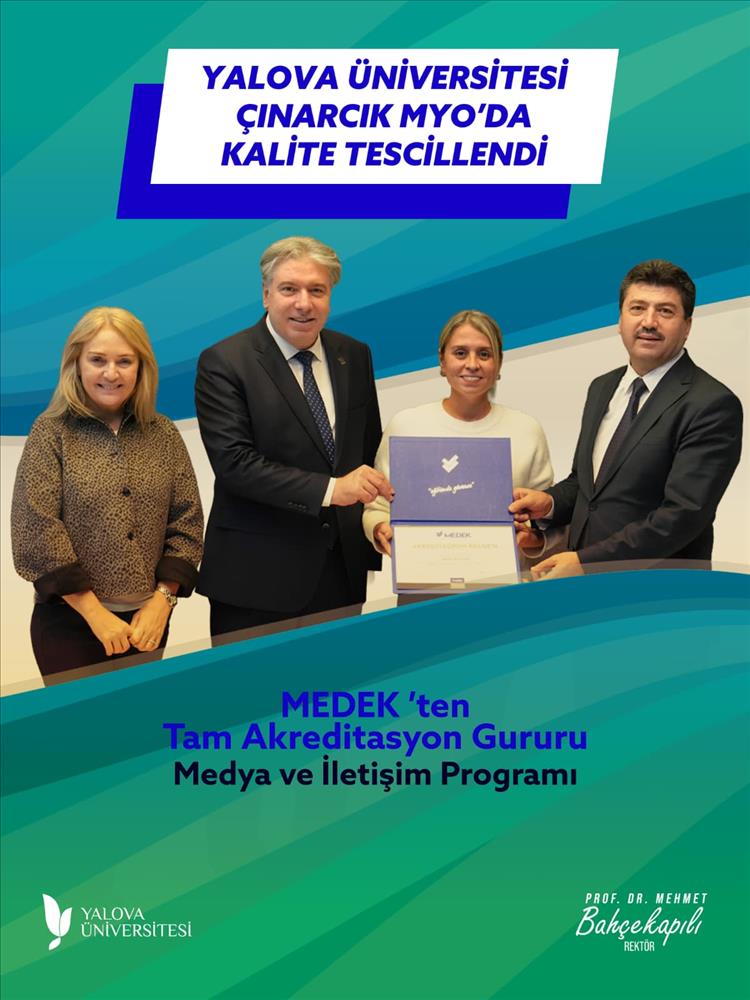 GURURLUYUZ Üniversitemizde Bir İlk Eğitimde Güçlü Adım: 4 Programımız Akredite Edildi